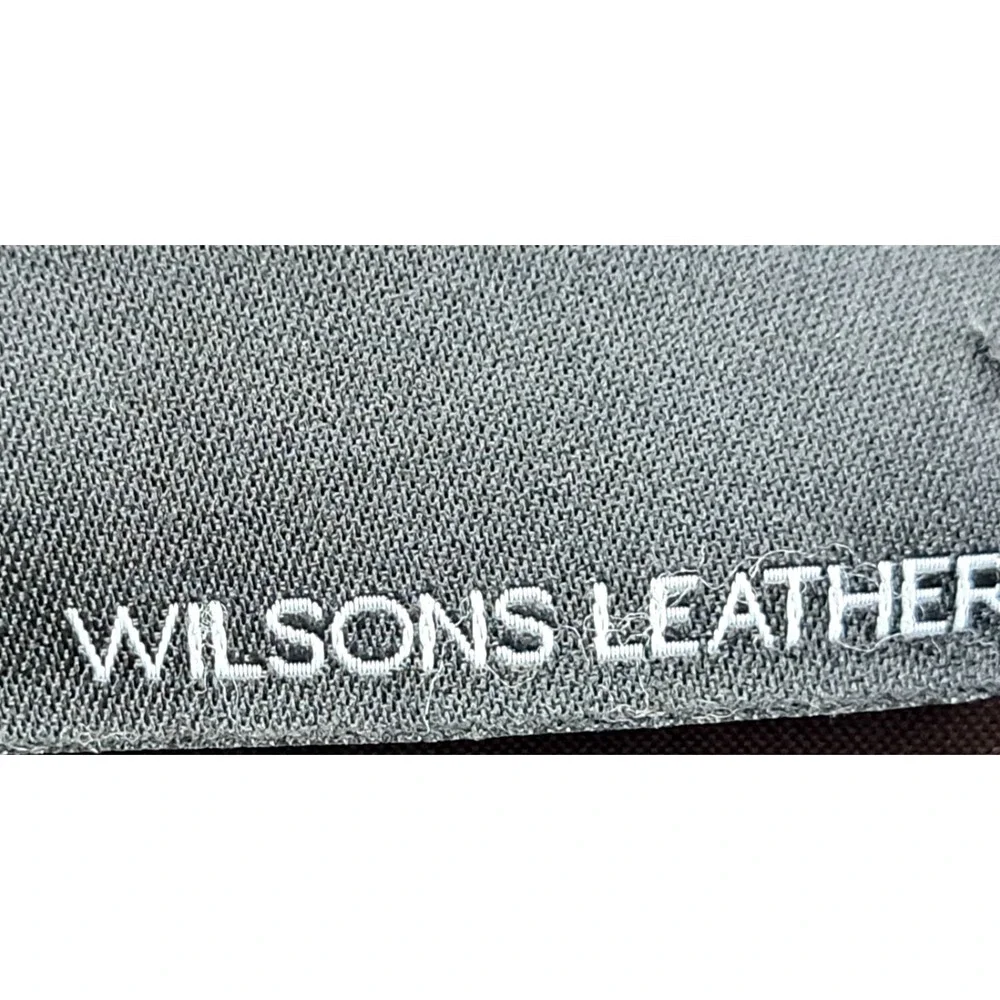 Wilsons Leather Dark Brown Rugged Messenger / Laptop Bag Vtg 1990s Y2K 15
